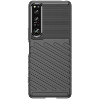 Just in Case Grip TPU Back Cover voor Sony Xperia 1 IV - Zwart