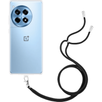 Just in Case Necklace Case met koord voor OnePlus 12R - Transparant