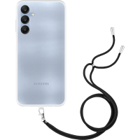 Just in Case Necklace Case met koord voor Samsung Galaxy A25 - Transparant