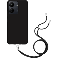 Just in Case Necklace Case met koord voor Xiaomi Poco C65 - Zwart