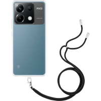 Just in Case Necklace Case met koord voor Xiaomi Poco X6 - Transparant