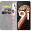 Just in Case Wallet Case Magnetic voor Realme 9i - Grijs