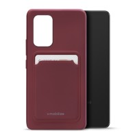 Mobilize Rubber Gelly Card Case voor Samsung Galaxy A53 - Donkerrood
