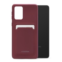 Mobilize Rubber Gelly Card Case voor Samsung Galaxy A33 - Donkerrood