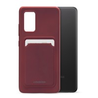 Mobilize Rubber Gelly Card Case voor Samsung Galaxy A32 - Donkerrood