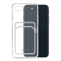 Mobilize Gelly Card Back Cover voor Apple iPhone 6/6S/7/8 / iPhone SE 2022/2020 - Transparant
