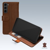 Mobilize Echt Leren Wallet Case voor Samsung Galaxy S23 Plus - Bruin
