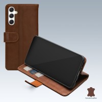 Mobilize Echt Leren Wallet Case voor Samsung Galaxy A34 - Bruin