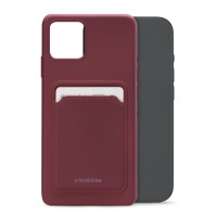 Mobilize Rubber Gelly Card Case voor Apple iPhone 15 - Donkerrood
