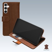 Mobilize Echt Leren Wallet Case voor Samsung Galaxy S23 FE - Bruin