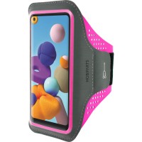 Mobiparts Sportarmband hoesje voor Samsung Galaxy A21s - Roze