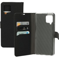 Mobiparts Saffiano Wallet Case hoesje voor Samsung Galaxy A42 - Zwart