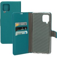 Mobiparts Saffiano Wallet Case hoesje voor Samsung Galaxy A42 - Blauw
