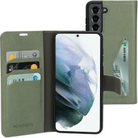 Mobiparts Classic Wallet Case hoesje voor Samsung Galaxy S21 - Groen