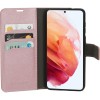 Mobiparts Saffiano Wallet Case hoesje voor Samsung Galaxy S21 - Roze