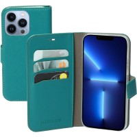 Mobiparts Saffiano Wallet Case hoesje voor Apple iPhone 13 Pro - Blauw