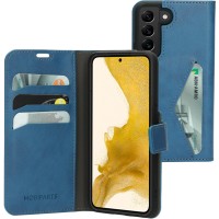 Mobiparts Classic Wallet Case hoesje voor Samsung Galaxy S22 - Blauw