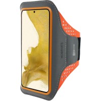 Mobiparts Sportarmband hoesje voor Samsung Galaxy S22 - Oranje