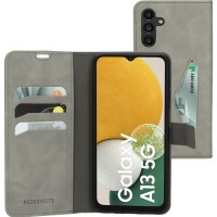 Mobiparts Classic Wallet Case hoesje voor Samsung Galaxy A13 5G/A04s - Grijs