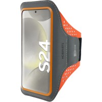 Mobiparts Sportarmband hoesje voor Samsung Galaxy S24 - Oranje