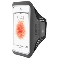 Mobiparts Sportarmband hoesje voor Apple iPhone 5/5S / iPhone SE 2016 - Zwart
