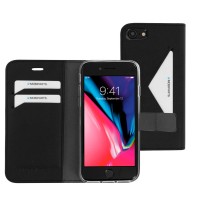 Mobiparts Classic Wallet Case hoesje voor Apple iPhone SE 2022/2020 / iPhone 7/8 - Zwart
