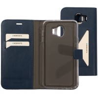 Mobiparts Classic Wallet Case hoesje voor Samsung Galaxy J4 - Donkerblauw