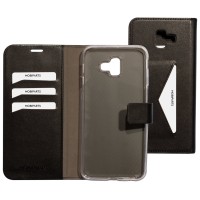 Mobiparts Classic Wallet Case hoesje voor Samsung Galaxy J6 Plus - Zwart