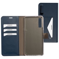 Mobiparts Classic Wallet Case hoesje voor Samsung Galaxy A7 2018 - Donkerblauw