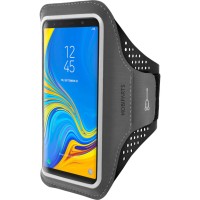 Mobiparts Sportarmband hoesje voor Samsung Galaxy A7 2018 - Zwart