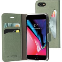 Mobiparts Classic Wallet Case hoesje voor Apple iPhone SE 2022/2020 / iPhone 7/8 - Groen