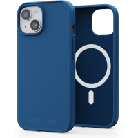 Njord byELEMENTS GRS Slim Back Cover met MagSafe voor Apple iPhone 15 - Blauw