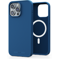 Njord byELEMENTS GRS Slim Back Cover met MagSafe voor Apple iPhone 15 Pro Max - Blauw