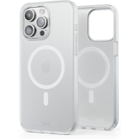 Njord byELEMENTS GRS Slim Back Cover met MagSafe voor Apple iPhone 15 Pro - Transparant