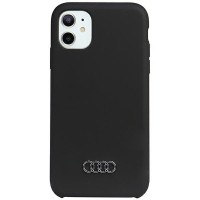 Audi Silicone Hard Case Back Cover voor Apple iPhone 11 / iPhone XR - Zwart