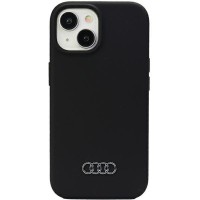 Audi Silicone Hard Case Back Cover voor Apple iPhone 15 - Zwart