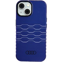 Audi IML Back Cover hoesje met MagSafe voor Apple iPhone 15/14 - Blauw