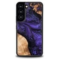 Bewood Wood and Resin Echt Houten Back Cover voor Samsung Galaxy S22 - Unique Violet
