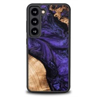 Bewood Wood and Resin Echt Houten Back Cover voor Samsung Galaxy S23 - Unique Violet