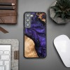 Bewood Wood and Resin Echt Houten Back Cover voor Samsung Galaxy S23 Plus - Unique Violet