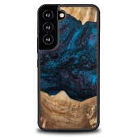 Bewood Wood and Resin Echt Houten Back Cover voor Samsung Galaxy S22 - Unique Neptune