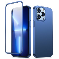 Joyroom 360 Full Body Case voor Apple iPhone 13 Pro - Blauw