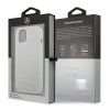 Mercedes-Benz Silver Stars Pattern Hard Case Back Cover voor Apple iPhone 13 Mini - Wit