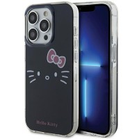 Hello Kitty IML Kitty Face Back Cover voor Apple iPhone 13 Pro Max - Zwart