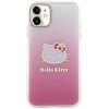 Hello Kitty IML Gradient Electrop Kitty Head Back Cover voor Apple iPhone 11 / iPhone XR - Roze