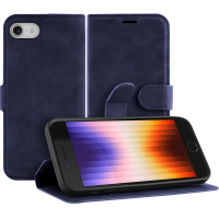 Just in Case Premium Wallet Case voor Apple iPhone SE 2022 - Blauw