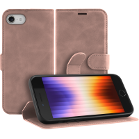 Just in Case Premium Wallet Case voor Apple iPhone SE 2022 - Roze