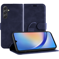 Just in Case Premium Wallet Case voor Samsung Galaxy A34 - Blauw