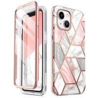 Supcase i-Blason Cosmo Case voor Apple iPhone 14 Plus - Marmer Roze