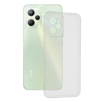 Techsuit Clear Silicone Back Cover voor Realme C35/Narzo 50A Prime - Transparant
